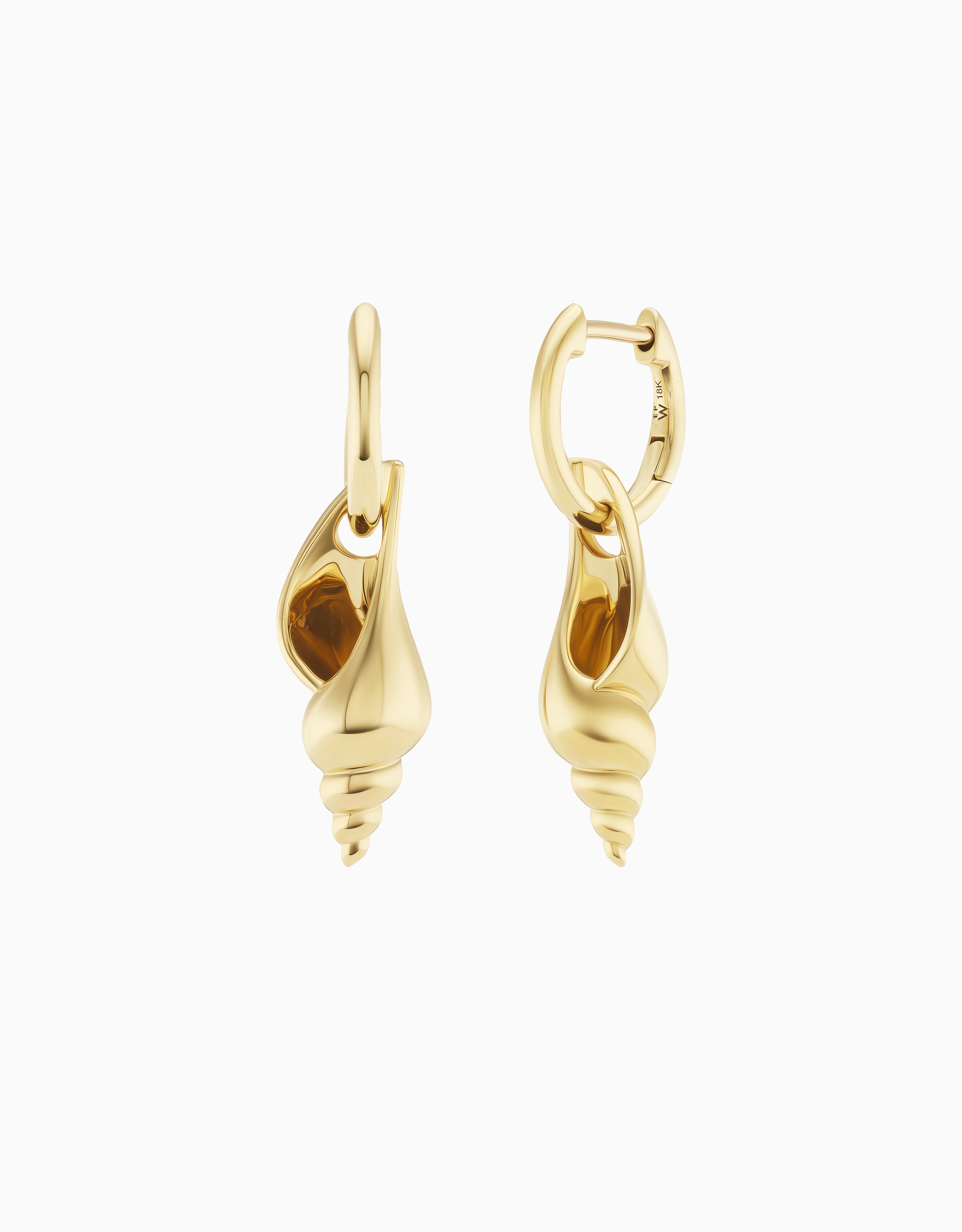 Shell Drop Earrings, Gold – Emily P. Wheeler, LLC